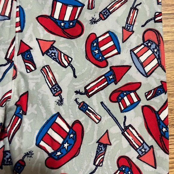 Lularoe Fourth of July Leggings One Size - Picture 2 of 3